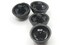 4 19mm Vintage Black Plastic Shank Buttons Sewing Notions